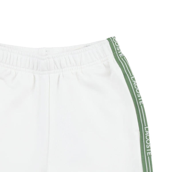 Shorts bianco con logo per bambino Lacoste 947577 70V 