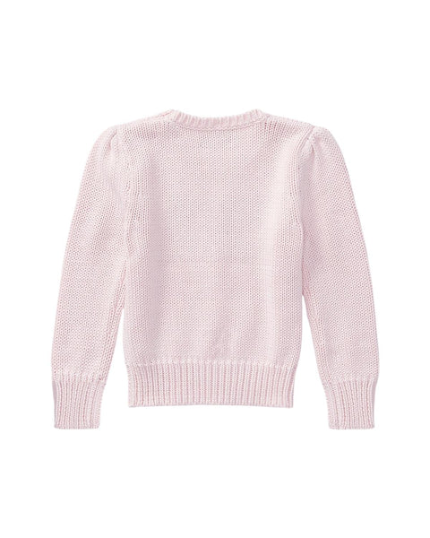 Maglione rosa con bandiera per neonata e bambina Ralph Lauren Kids 312668609003 ACACIA PINK 