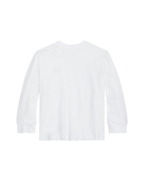 T-shirt bianca con logo per neonato Ralph Lauren Kids 320843804004 WHITE 