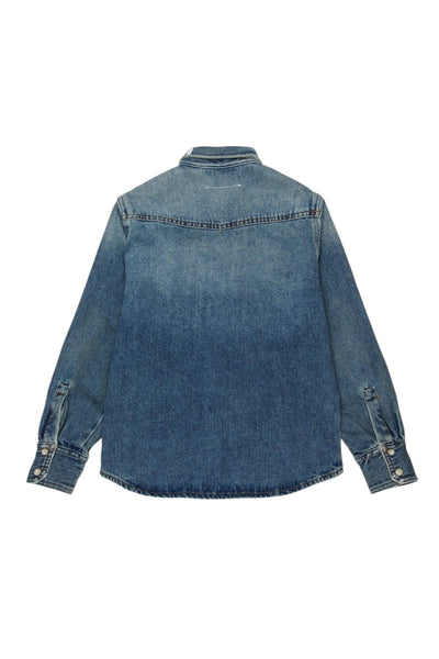 Camicia in denim con logo per bambini MM6 Maison Margiela M60950 M601 