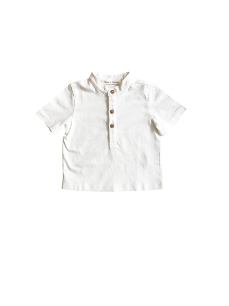 T-shirt serafino panna per neonato Zhoe & Tobiah JJJ11 1 