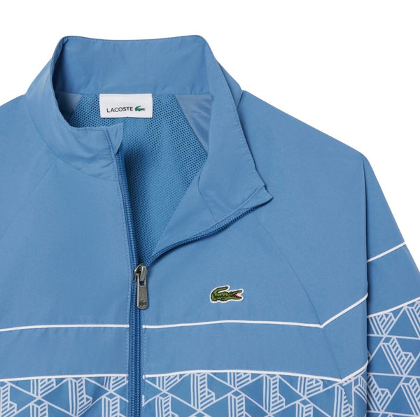 Completo celeste con logo e stampa monogramma per bambini Lacoste 947349 UJF 