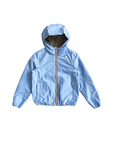 Giubbino reversibile celeste-verde per bambino K-WAY K2145HW C0M 