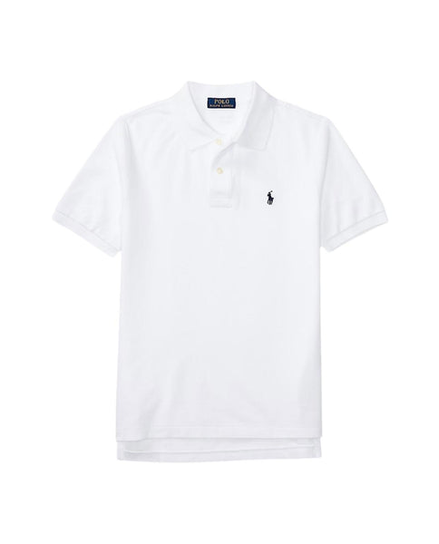 Polo bianca con logo per bambino Ralph Lauren Kids 323603252004 WHITE 