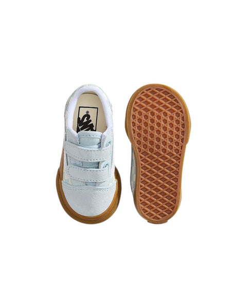 Sneakers Old Skool azzurra per neonati e bambini Vans VN000CTGFOA1 GUM CHECK 