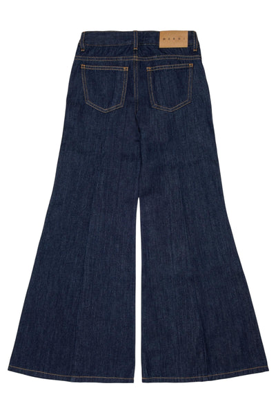 Jeans in denim blu scuro con logo per bambina Marni M01808 0M01 