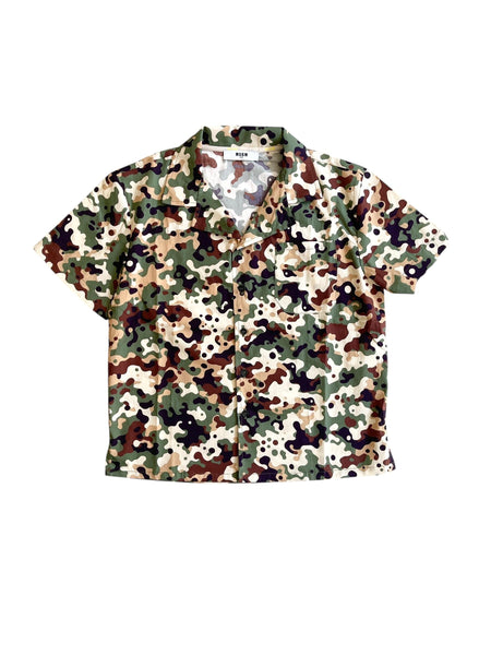 Camicia camouflage per bambino Msgm S6MSJBSI193 167 