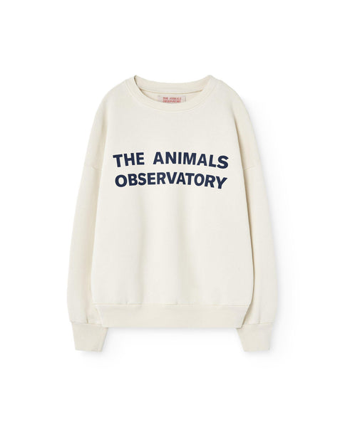 Felpa panna con logo per bambini The Animals Observatory F25033 221BG 