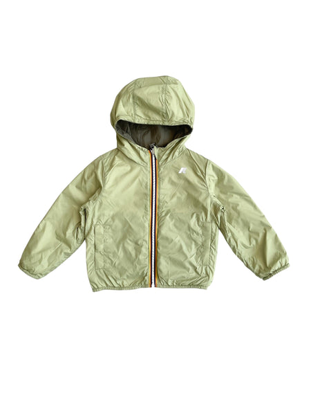 Giubbino reversibile verde oliva e pistacchio per neonati  e bambini K-WAY K61314W C40 