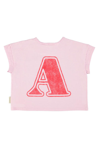 T-shirt lilla con stampe per neonata e bambina Piupiuchick SS26.JRS2615D LILAC 
