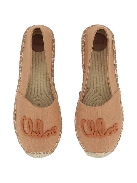 Espadrilles mattone con logo per bambina Chloé C20879 239 
