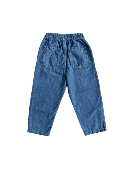 Jeans in denim blu per neonato e  bambino Babe & Tess 04.618081 315 