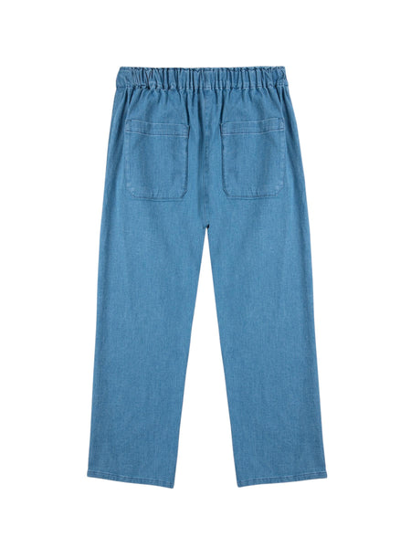 Pantalone in denim leggero con stampa per neonato e bambino Bobo Choses B225AC075 UNI 