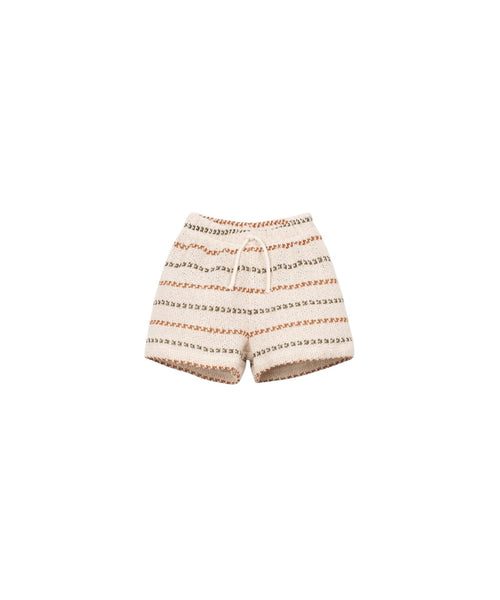 Shorts in maglia beige con righe per neonato Play up 1AS11705 R367G 