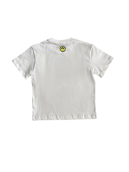 T-shirt panna con stampa per bambino Barrow F5BKJUTH240 013 