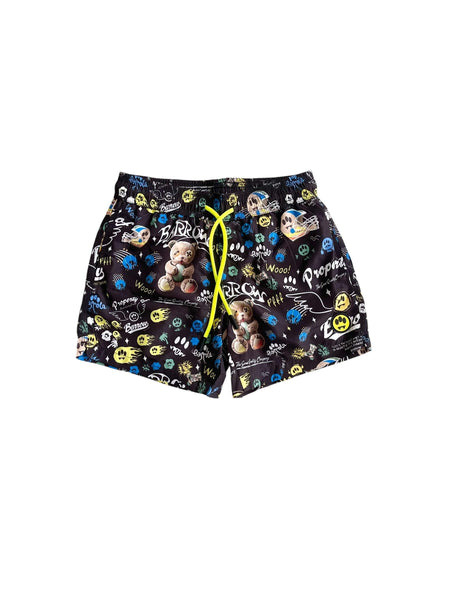 Costume nero con stampa all over per bambino Barrow S6BKJBSS217 110 