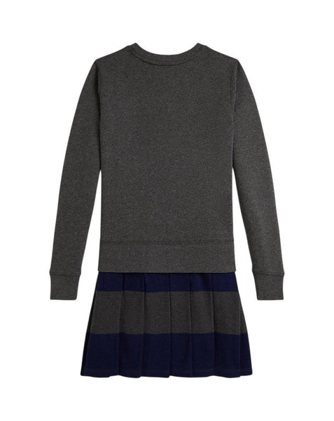 Abito con felpa per bambina Ralph Lauren Kids 313978991001 WINDSOR HEATHER 