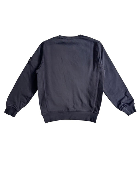 Felpa nera con logo per bambino Stone Island L1S166100005 S0040 V0029 