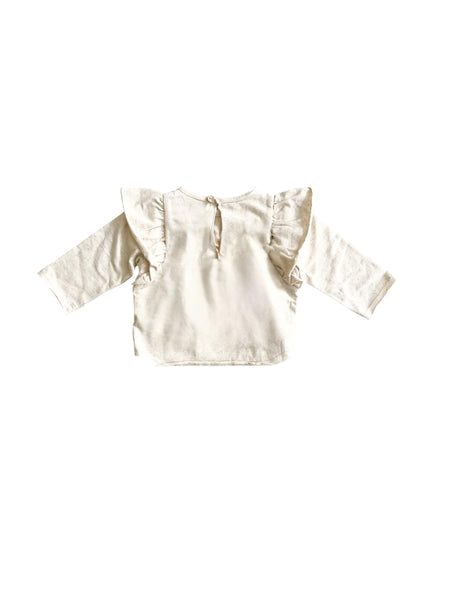 T-shirt beige per neonata Snug 933BB6S034G35 0067 