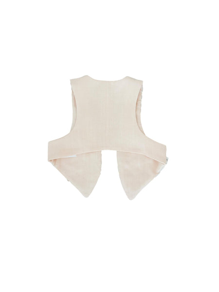 Gilet pesca con ricami beige per neonata Maperò M33351 ROSA TRAMONTO 