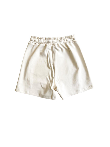 Bermuda crema con logo per bambino Msgm S6MSJBBE228 013 