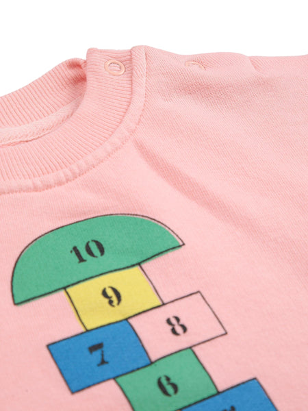 Felpa rosa con stampa per neonata Bobo Choses B225AB118 UNI 