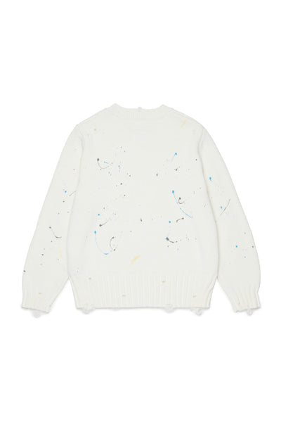 Maglia panna con dettagli per bambini MM6 Maison Margiela M61026 M6101 