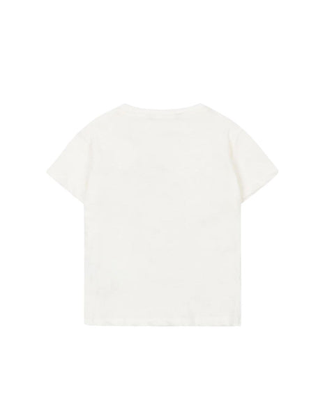 T-shirt bianca con stampa per neonata e bambina Konges slojd KS104784 OFF WHITE 