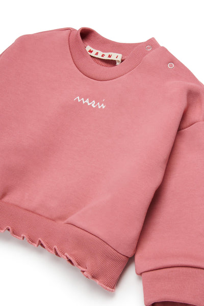Felpa rosa per bambina Marni M01513 0M350 