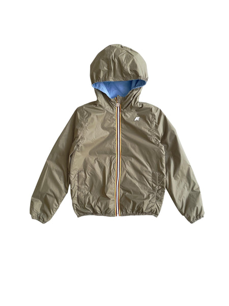 Giubbino reversibile celeste-verde per bambino K-WAY K2145HW C0M 