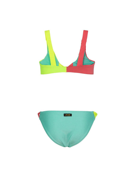 Bikini multicolor per bambina F**K FJ26-SG0635AQ ACQUAMARINE 