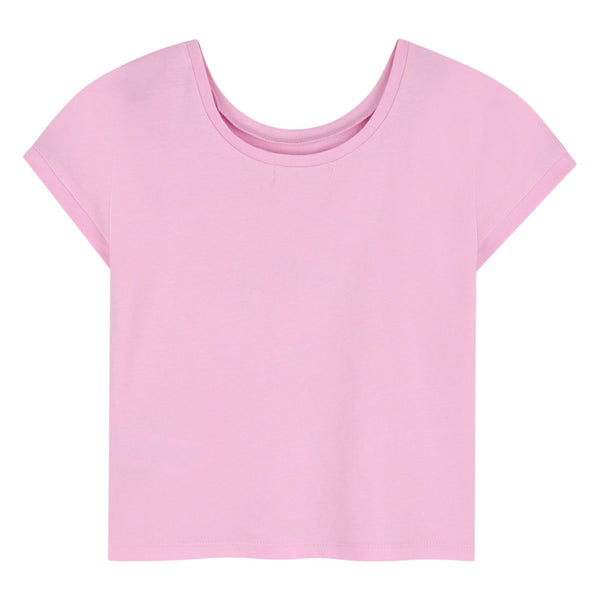 T-shir rosa con stampa e perline per bambina BILLIEBLUSH U22119 46N 