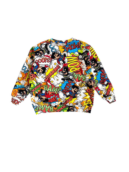 Felpa multicolor per neonato e bambino Mousse kids LKFG220 SUPERBROS 