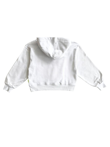 Felpa bianca con logo per bambina Barrow S6BKJGHS178 002 