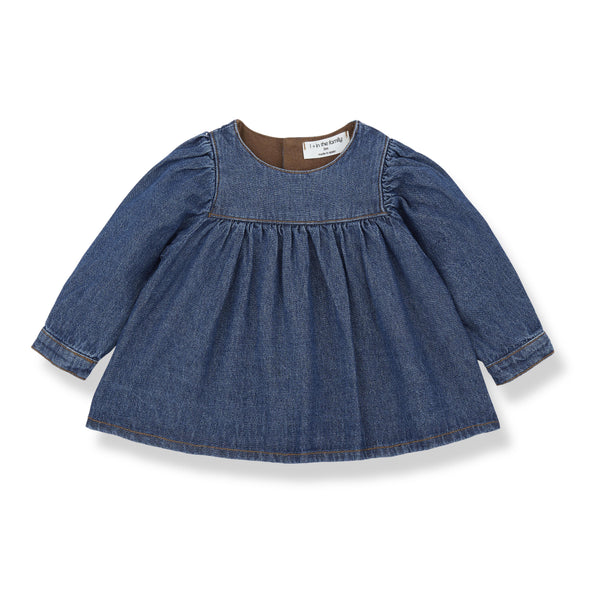 Blusa in denim blu per neonata 1+ more in the family ALAIOR DENIM 