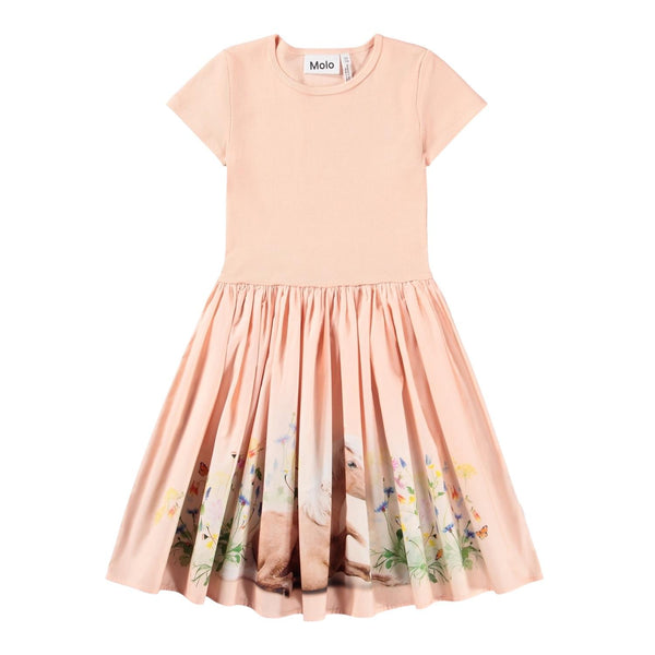 Abito rosa con stampa per neonata e bambina Molo CISSA 5674 