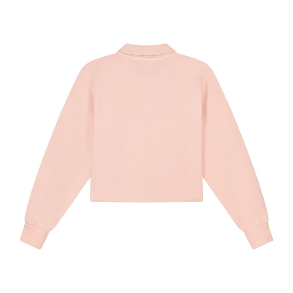 Polo in felpa rosa per bambina Charlie petite PIXI POLO SWEATER 655 
