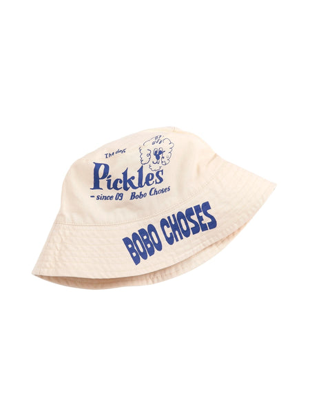 Cappello panna reversibile con stampe per neonati e bambini Bobo Choses B126AI019 UNI 