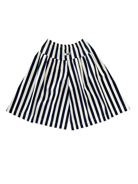 Gonna-pantalone a righe bianche e blu per neonata e bambina Cucù Lab CECILIA RIGA BLU 