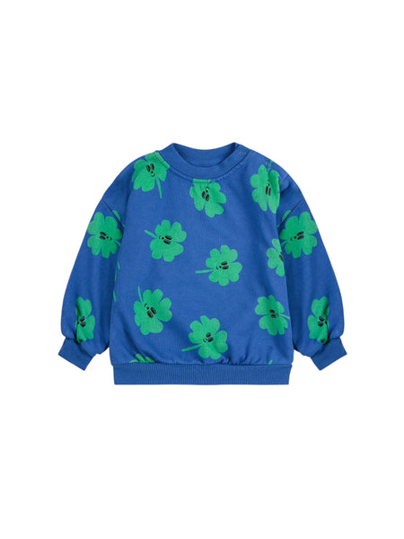 Felpa blu con stampa all over per neonati Bobo Choses B225AB055 UNI 