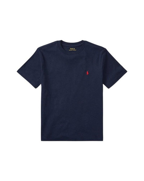 T-shirt blu con logo per bambini Ralph Lauren Kids 323832904037 NAVY 