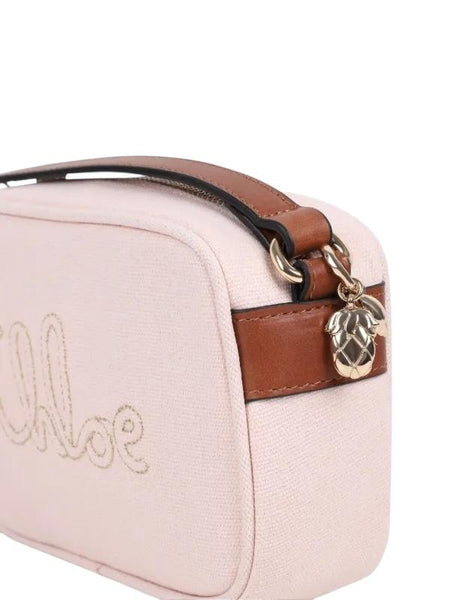 Borsa rosa con logo per bambina Chloé C20876 46J 