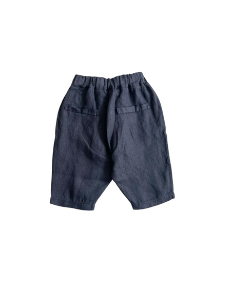 Pantalone in lino blu per neonato Fiorile 1510 024 