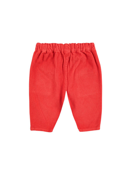 Pantalone rosso in velluto a coste per neonati Bobo Choses B225AB084 UNI 