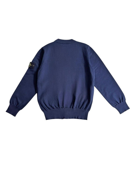 Cardigan blu con logo per bambino Stone Island L1S165100003 S00B2 V0020 