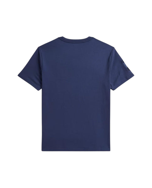 T-shirt blu con logo per bambino Ralph Lauren Kids 323832907504 LIGHT NAVY 