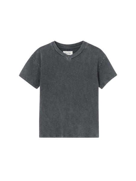T-shirt grigia per neonati e bambini American Vintage KSON02AG VINTAGE BLACK 