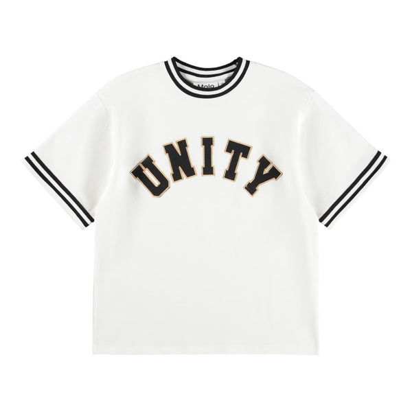 T-shirt latte con ricamo per bambino Molo RENLEY 5632 