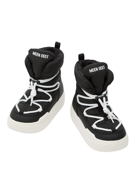 Park lace mid nero per bambini Moon Boot 80D3440070. N001 
