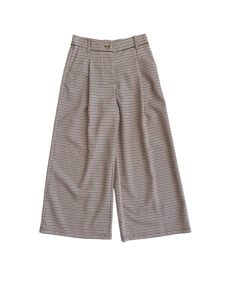 Pantalone pied de poule camel per bambina Twin set 252GJ2104 12717 